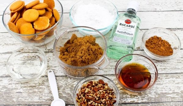 ingredients needed to make rum balls