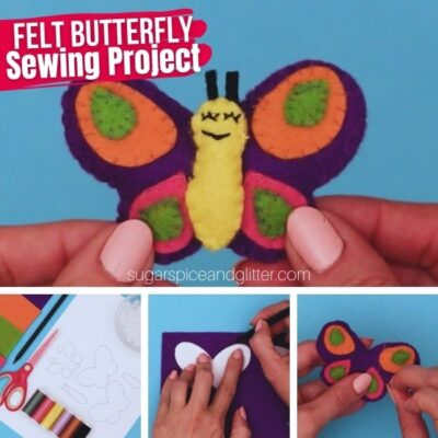 Felt Butterfly Sewing Project (with Video) ⋆ Sugar, Spice and Glitter