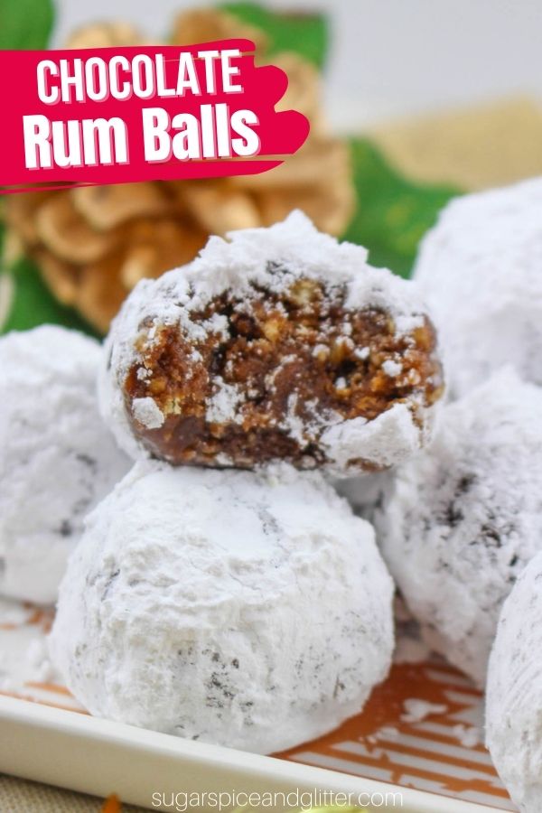 Chocolate rum balls absolutely melt in your mouth, enveloping your tastebuds with their velvety texture and sweet, rich and nutty flavor. As the rum melds with the honey and corn syrup, it creates a moist, slightly sticky texture that keeps the rum balls delightfully soft with a slight amount of crunch from the chopped pecans.