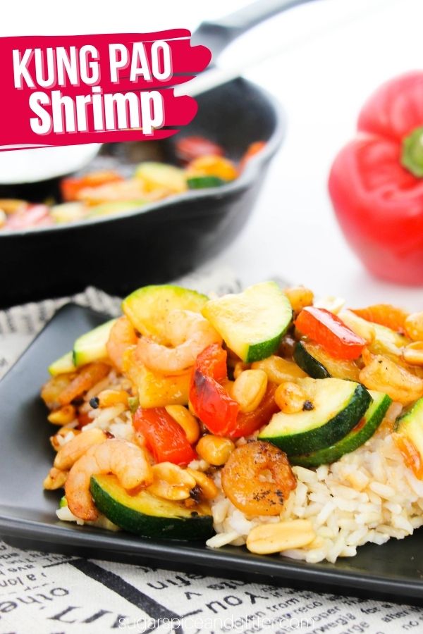 Our Kung Pao Shrimp recipe is quick 30-minute stir-fry with tender shrimp, crisp-tender vegetables and a glossy homemade sauce that tastes salty, sweet, tangy and lightly spicy. The combination of textures and flavors makes this recipe irresistible and it can be easily adapted to ingredients you already have on hand.