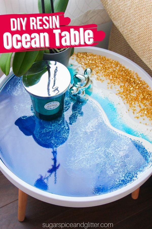 DIY Ocean Resin Table