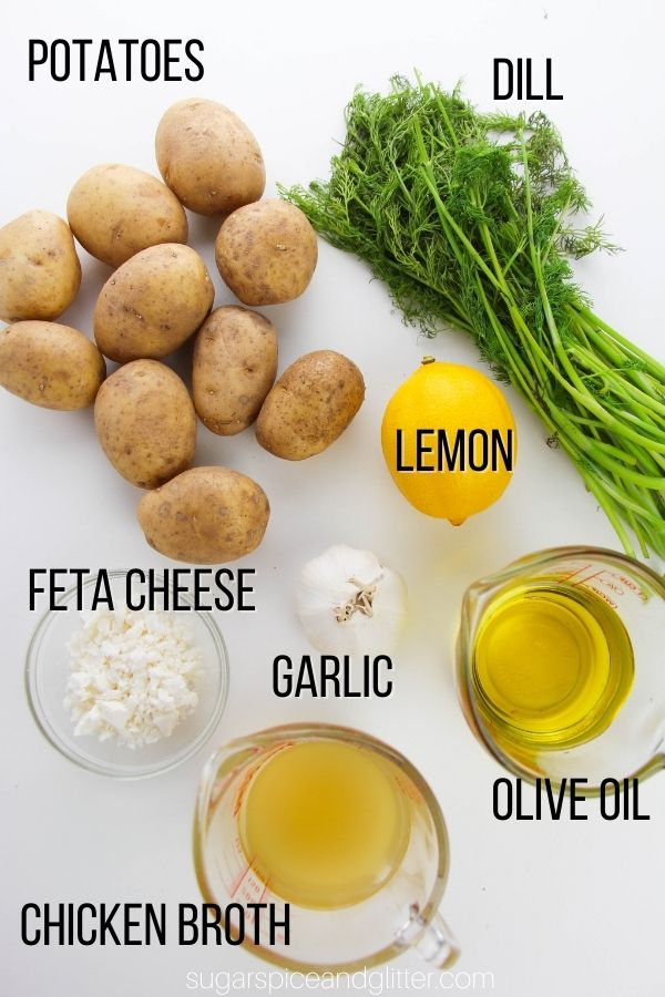 ingredients needed to make greek lemon roasted potatoes
