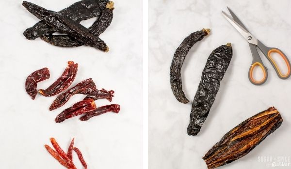 in-process images of how to make pork tamales