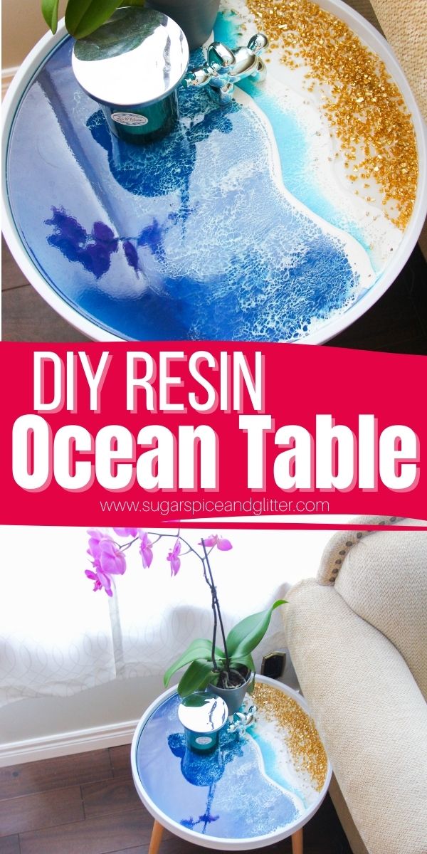 DIY Ocean Resin Table ⋆ Sugar, Spice and Glitter