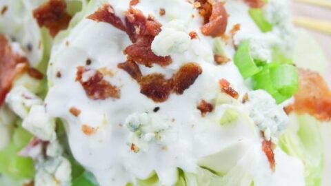 Wedge Salad with Blue Cheese Dressing