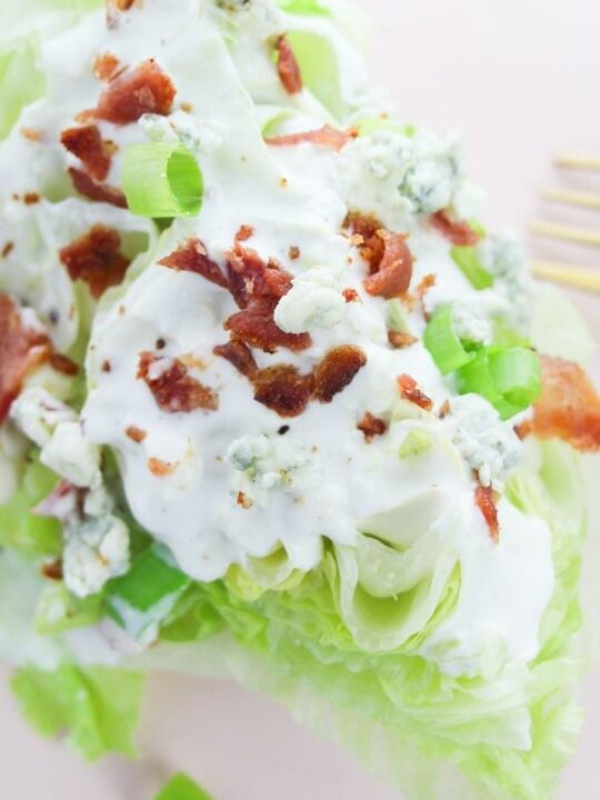 Wedge Salad with Blue Cheese Dressing