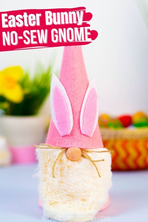 No-Sew Easter Bunny Gnome (with Video)