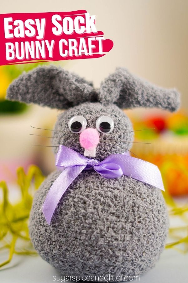 Sock Bunny Craft (with Video)