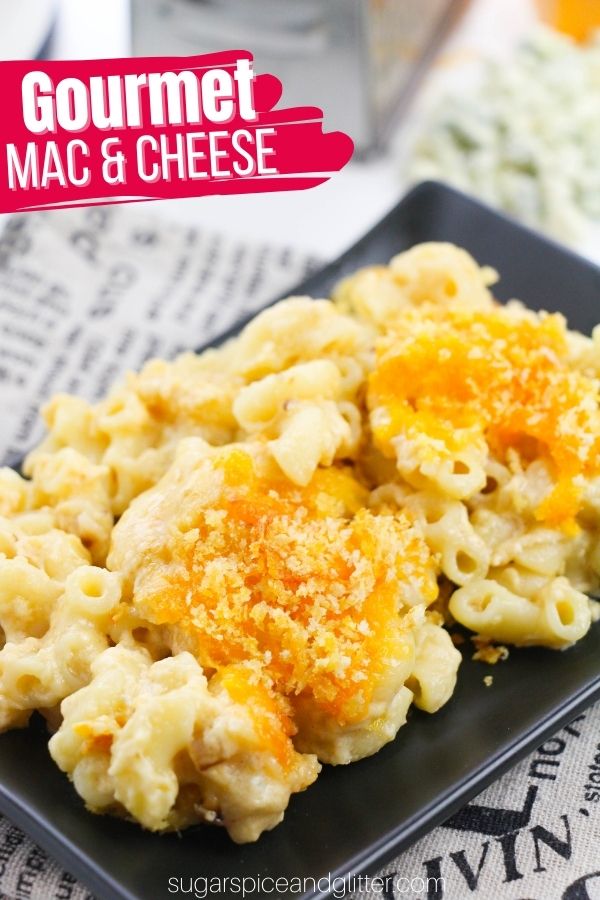 This Copycat Disney World Blue Cheese Mac and Cheese incorporates shallots and roasted garlic into a creamy, luscious sauce consisting of a blend of SIX cheeses including bold, salty, funky and earthy blue cheese. It's decidedly gourmet but ready in only 20 minutes.