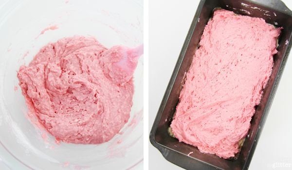 in-process images showing how to make Neapolitan ice cream bread