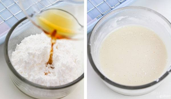 in-process images showing how to make Neapolitan ice cream bread