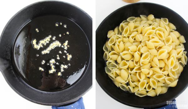 in-process images showing how to make lemon ricotta pasta