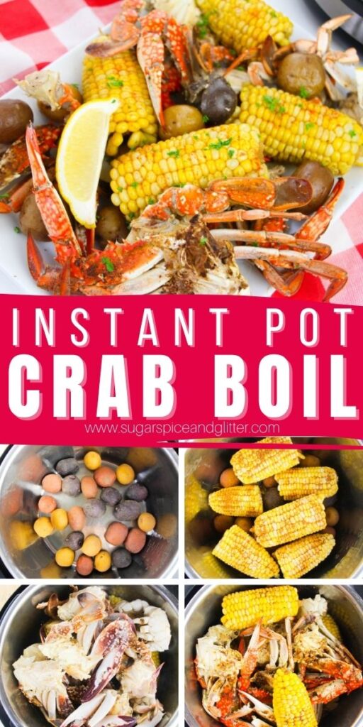 A quick and easy method for preparing a Maryland-style crab boil, today's Instant Pot Crab Boil features tender crab, juicy corn and fluffy potatoes all cooked in a well-seasoned broth that clings to each bite. Finish it off with our homemade garlic butter for a decadent seafood feast.