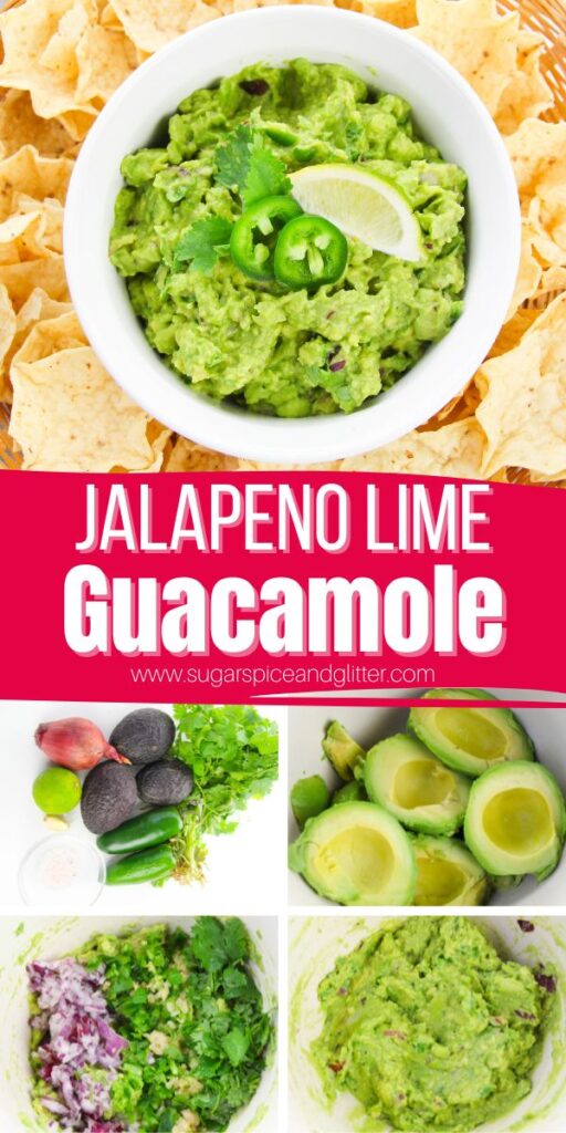 A creamy, fresh and flavorful Homemade Guacamole recipe packed with flavor from lime, jalapeño and (optional) cilantro. Ready in minutes and perfect for dipping or topping tacos, this quick recipe beats store-bought every time.