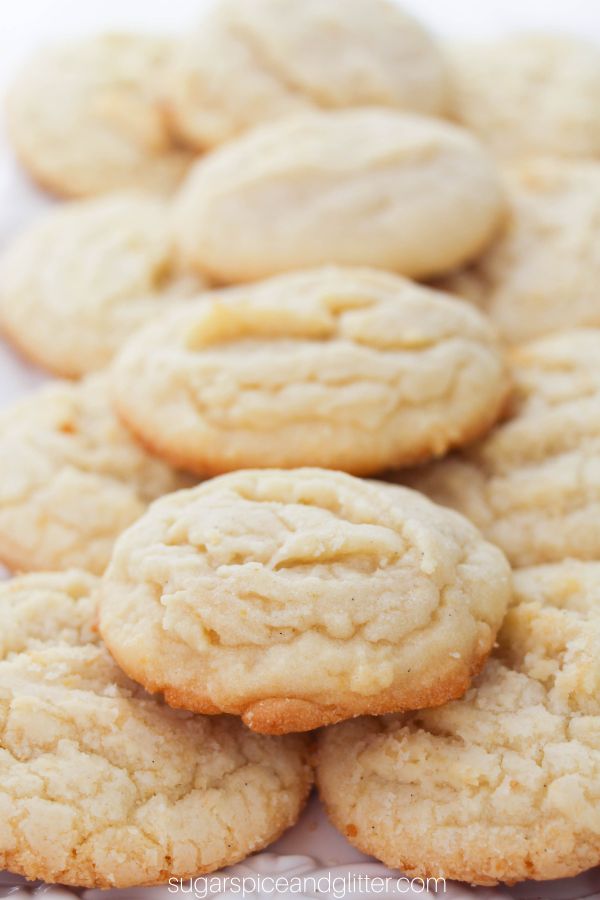 close-up image of fluffy Amish sugar cookies