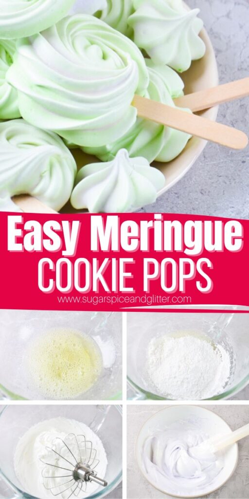 This fun Meringue Cookie Pop recipe is perfect for parties, gifting or just a sweet treat. You can customize them with different colors and flavors to suit just about any occasion!