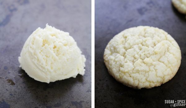 in-process images of how to make amish sugar cookies