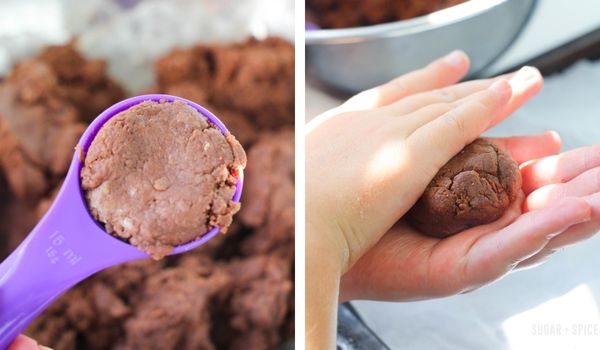 3-Ingredient Nutella Cookies in-process images showing how to make nutella cookies