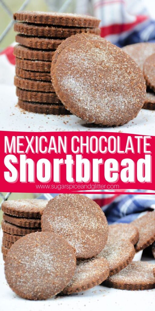 Mexican Chocolate Shortbread cookies are light yet rich, slightly spicy and intensely chocolatey cookies that absolutely melt in your mouth!