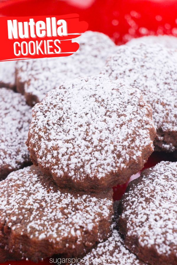 Each bite of these easy Nutella Cookies brings that familiar, comforting Nutella taste that so many of us love, amplified in cookie form. The cookie itself has a texture similar to shortbread and they’re ready in about 10 minutes. Just mix, shape, and bake, and you’ll have a batch of warm, fresh cookies to enjoy almost instantly.