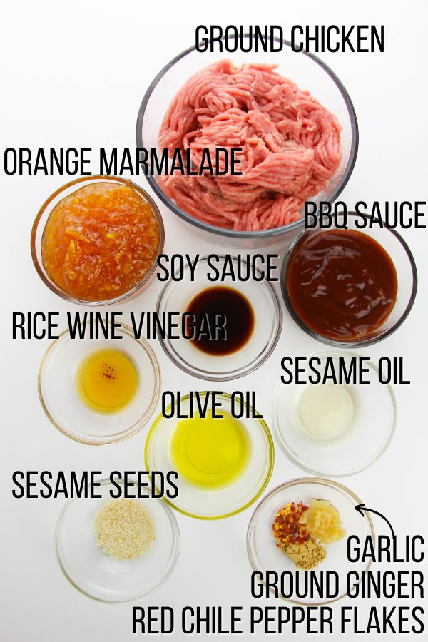 ingredients needed to make homemade orange chicken