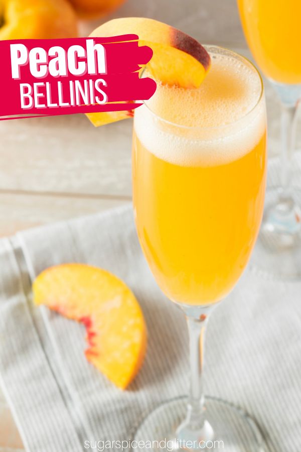 An easy recipe for homemade peach bellinis, a classic Italian cocktail made with Prosecco and fresh peach juice. This juicy bellini recipe is the perfect brunch cocktail to enjoy with friends.