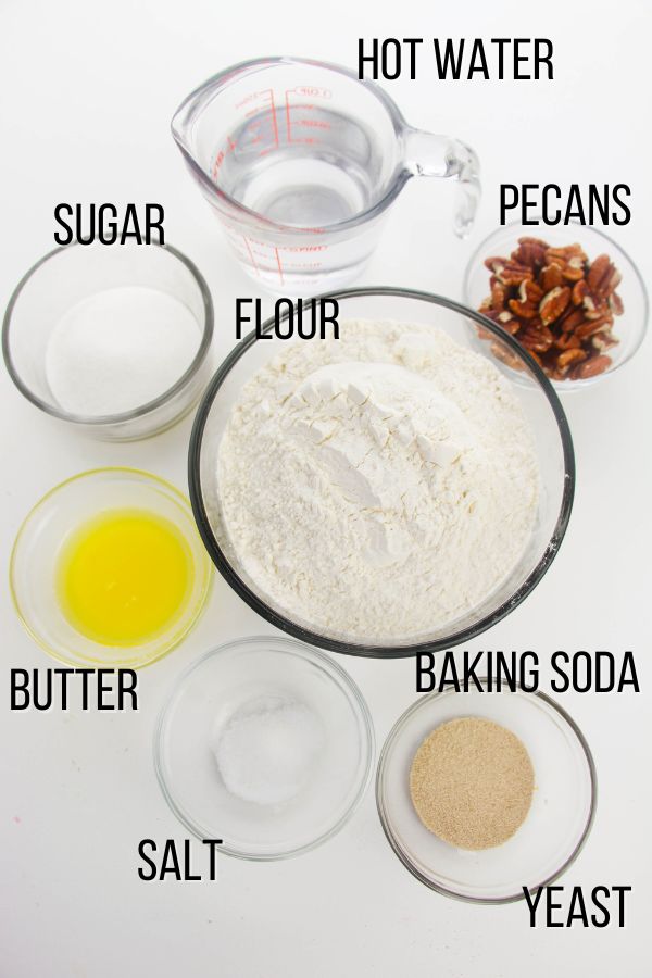 ingredients needed to make pecan crunch pretzel bites