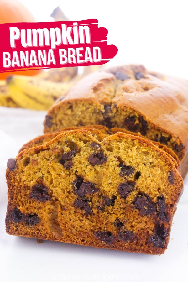 Soft, tender and rich pumpkin banana bread combines sweet, ripe bananas with early sweet pumpkin and warm, cozy fall flavors to make a scrumptious and comforting treat perfect for breakfast or an afternoon treat.