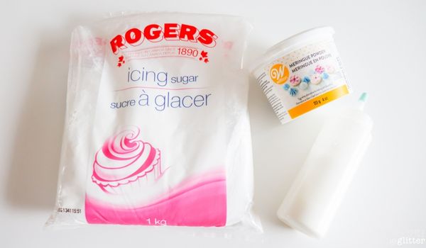ingredients needed to make Starbucks sugar cookie icing