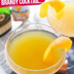 Classic Sidecar Brandy Cocktail