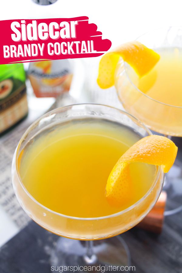 The perfect brandy cocktail for margarita fans, this Sidecar Cocktail is a step back in time; strong, citrus-forward and just slightly bitter and sour.