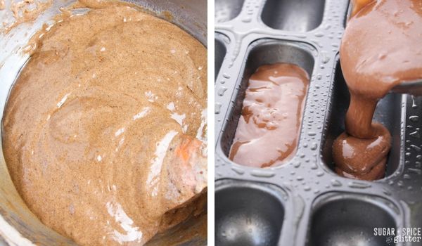 in-process images showing how to make chocolate Twinkies