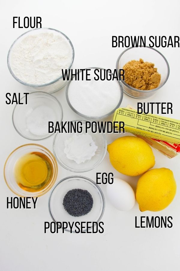 labeled ingredient image for lemon poppyseed cookies