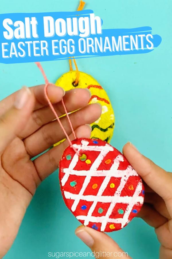 A fun and easy Easter craft to make with the kids and enjoy for years to come, this Salt Dough Easter Egg craft allows kids to express their creativity with a quick 3-minute salt dough that can be baked or airdried overnight. It also makes a great gift for family!