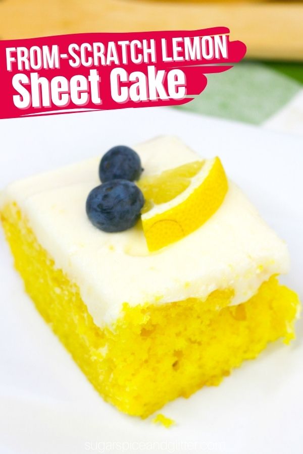 Lemon Scratch Lemon Sheet Cake ⋆ Sugar, Spice and Glitter