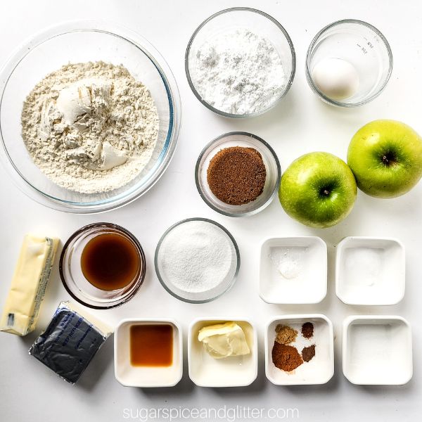 ingredients needed to make caramel apple cookies