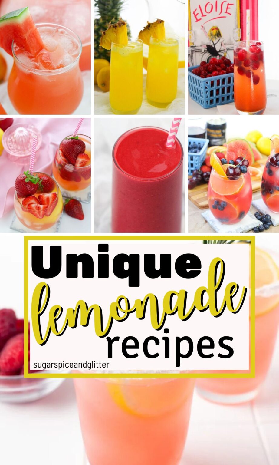 40 Unique Lemonade Recipes ⋆ Sugar, Spice and Glitter