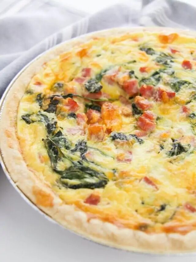 Ham and Spinach Quiche-Cover image