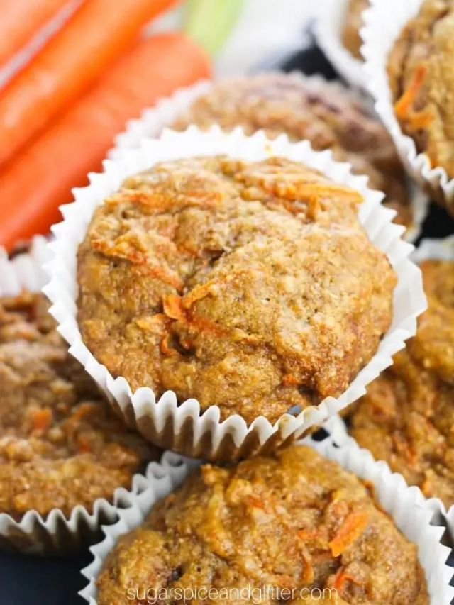Healthy Carrot Muffins-Cover image.