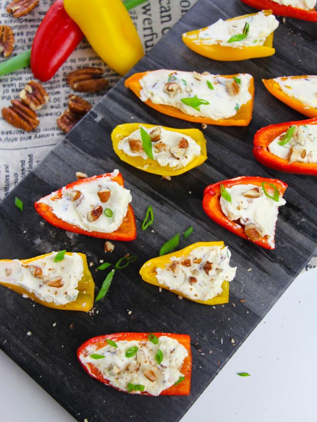 Cream Cheese-stuffed Baby Bell Peppers-Cover image.